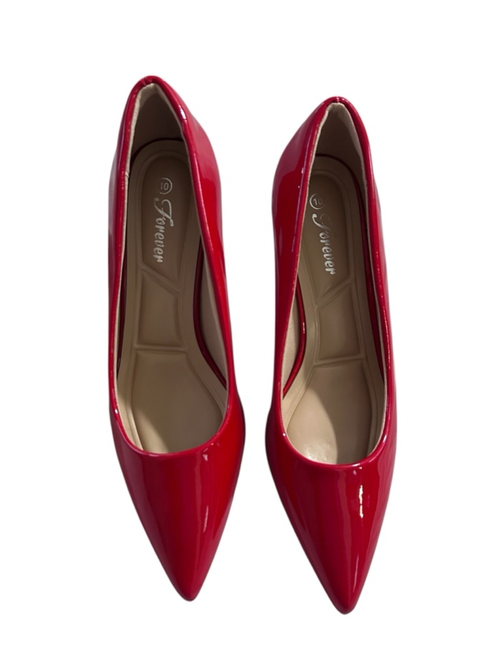 Forever Aubree-16 model Red Patent Kitten Heel-True to Size 10-New in Box